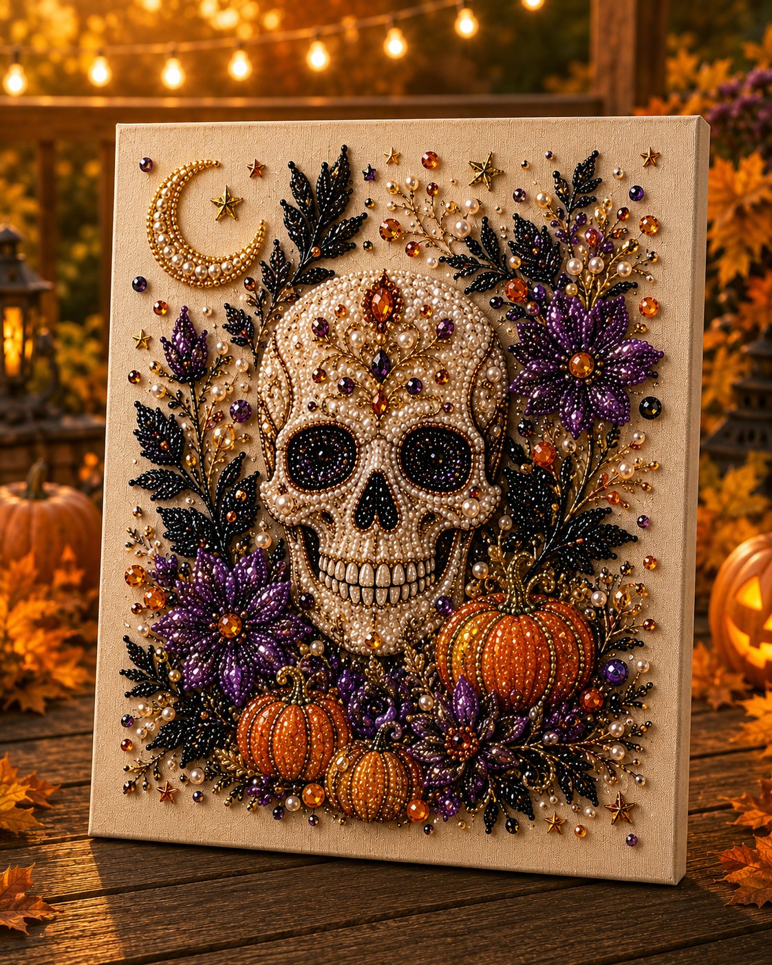π»β¨ Halloween Pearl Art DIY Kit β Turn Tiny Pearls into Spooky-Cute Magic