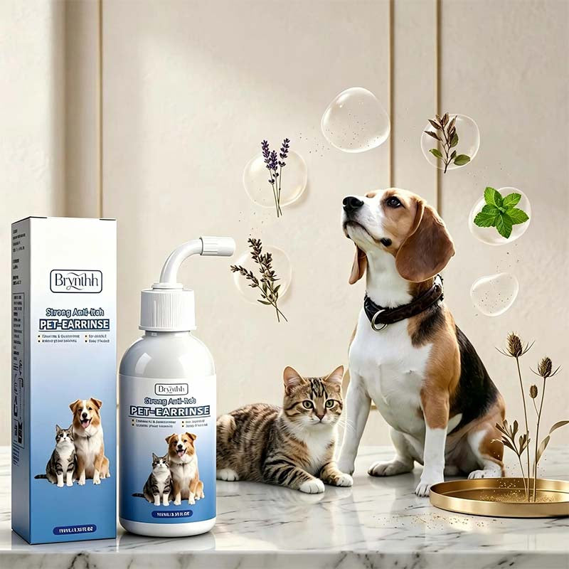 Gentle Pet Ear Wash | Odor-Free Cleaning for Dogs & Cats🌿