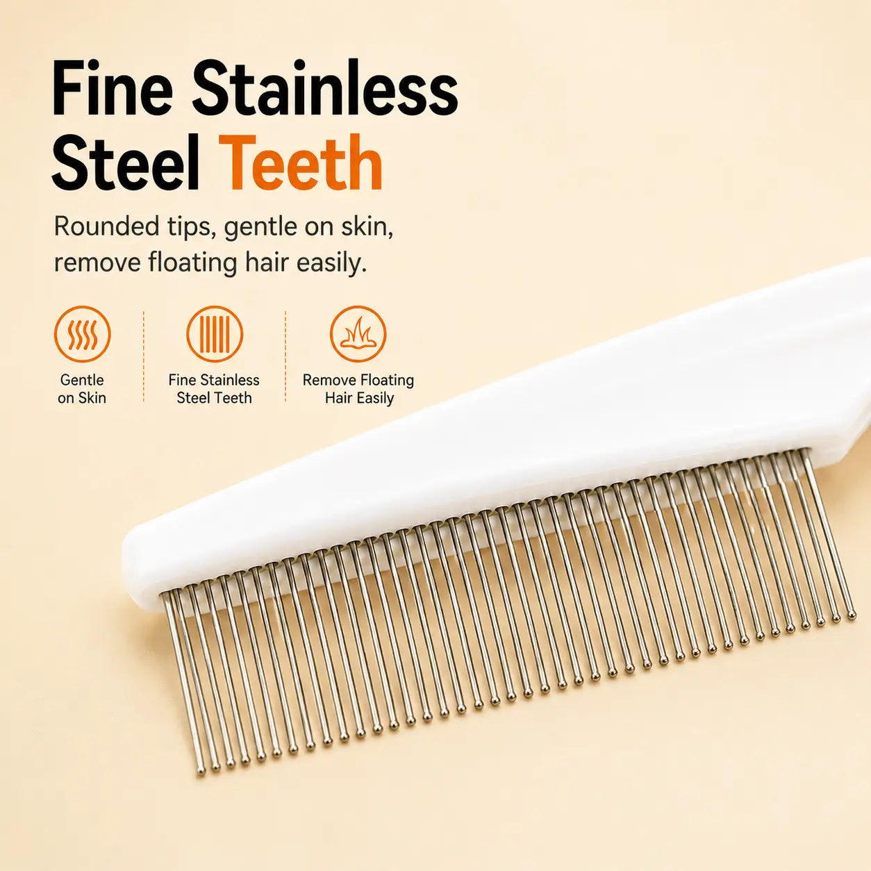 Pet Face Comb Set for Cats & Dogs, Fine Tooth Stainless Steel Grooming Comb🐱🪮