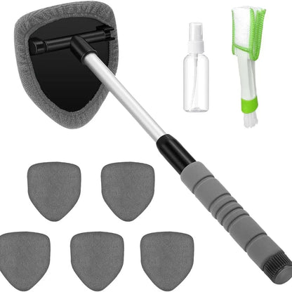 9PCS Car Window Cleaner Kit Extendable Handle Windshield Cleaning Tool 🚗