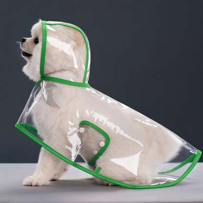 Transparent Thick Cape Dog Raincoat for Small Medium Dogs 🐶