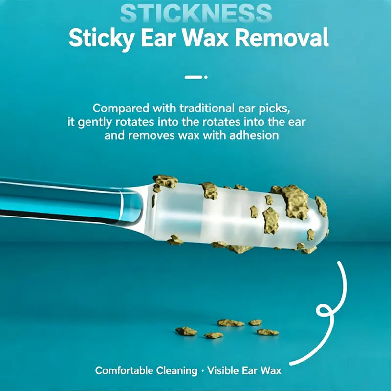 Sticky Ear Cleaning Stick for Adults, Reusable Sticky Ear Cleaner Picks✨