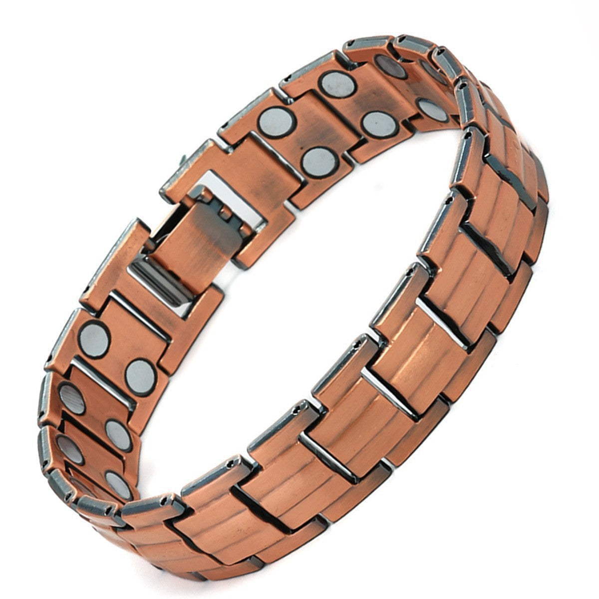 Men's Vintage-Style Wide Copper Magnetic Therapy Bracelet🧲