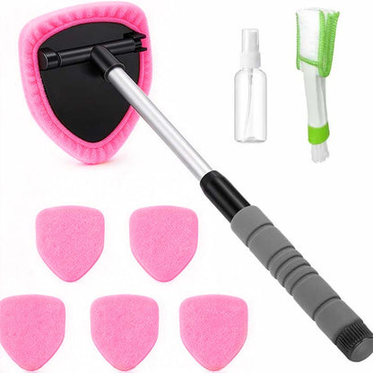 9PCS Car Window Cleaner Kit Extendable Handle Windshield Cleaning Tool 🚗