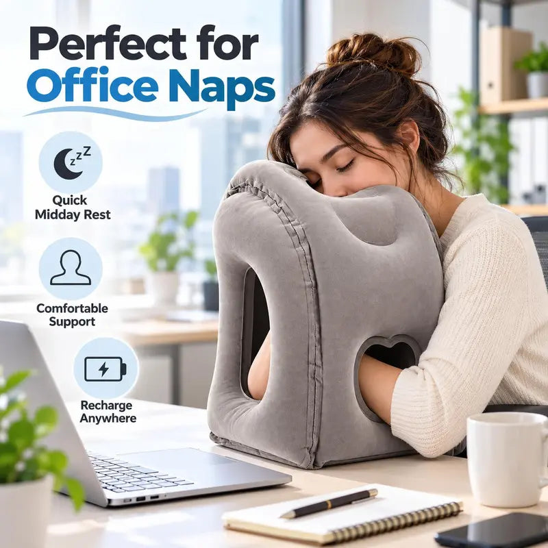 Inflatable Travel Pillow for Airplanes ✈️