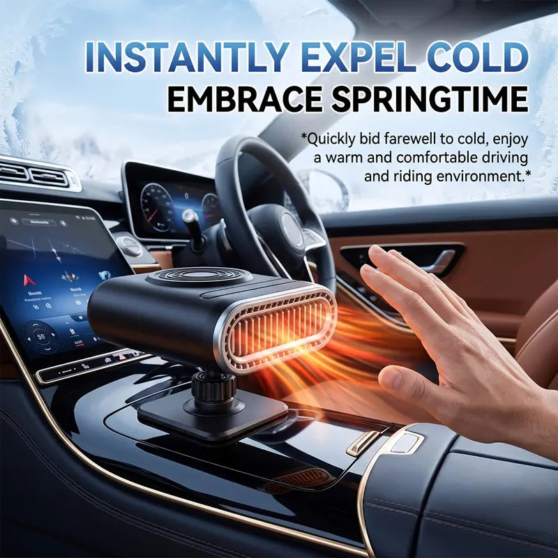 12V Portable Car Heater - 12v Power, Adjustable Defogging Windshield Demister π
