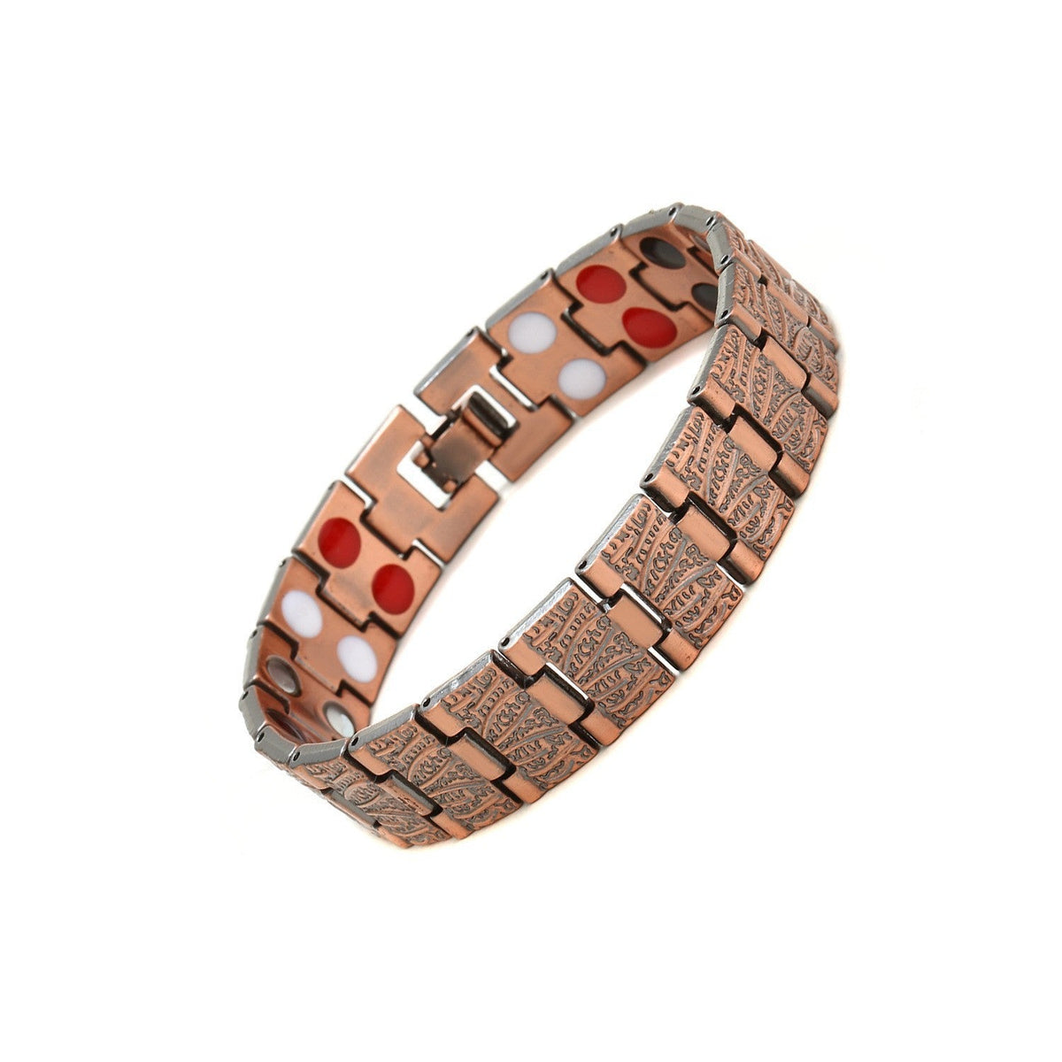 Men's Vintage-Style Wide Copper Magnetic Therapy Bracelet🧲
