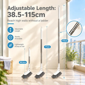Adjustable Length Stainless Steel Telescopic Long Handle Crevice Cleaning Brush 🧹