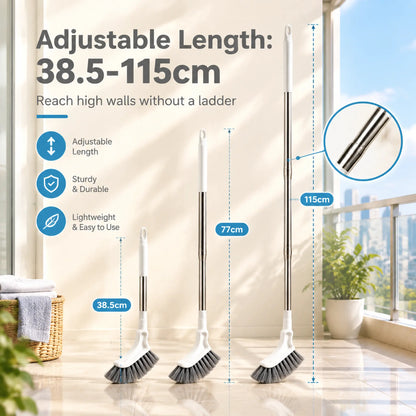 Adjustable Length Stainless Steel Telescopic Long Handle Crevice Cleaning Brush 🧹