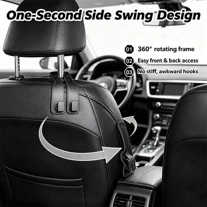 Car Seat Headrest Hook, Improved Car Seat Back Double Hooks🚗