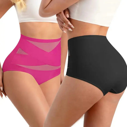 Women's Sheer High Waist Shaping Underwear, Sexy Mesh Shapewear Panty ✨