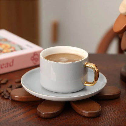Wooden one tree coaster Solid wood home desktop decoration🎄