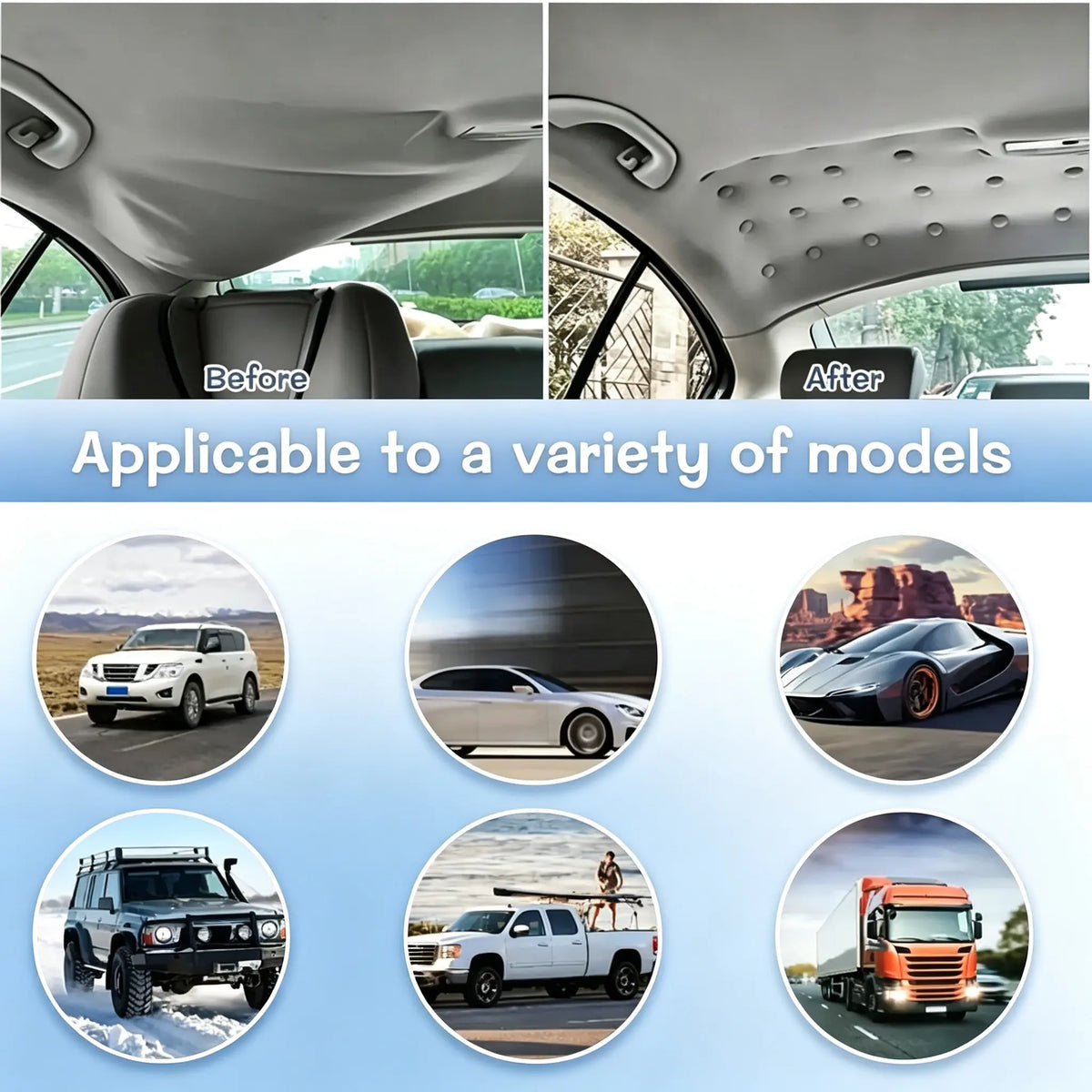 50 Pack Car Roof Headliner Repair Buttons, Fabric Covered Retainer Screws 🚗