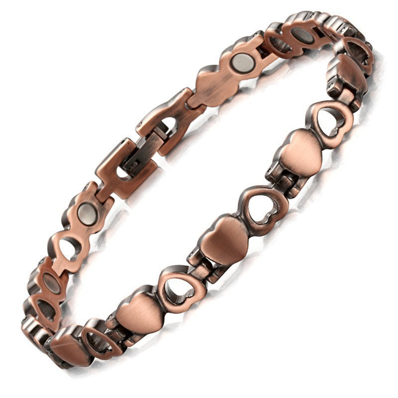 Men's Vintage-Style Wide Copper Magnetic Therapy Bracelet🧲