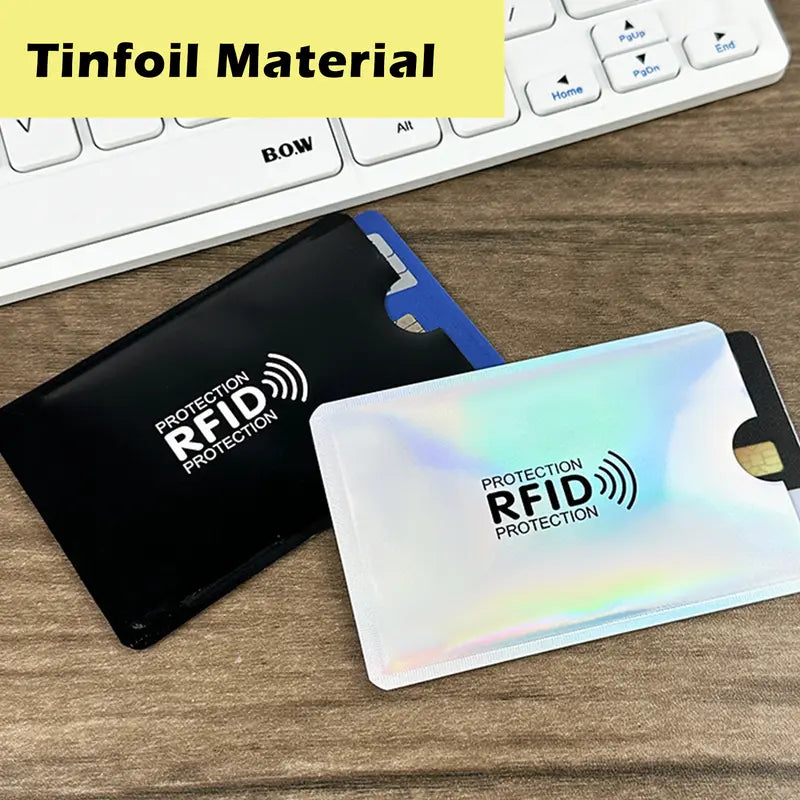8 Counts RFID Blocking Sleeves Set -Slim and lightweight💳