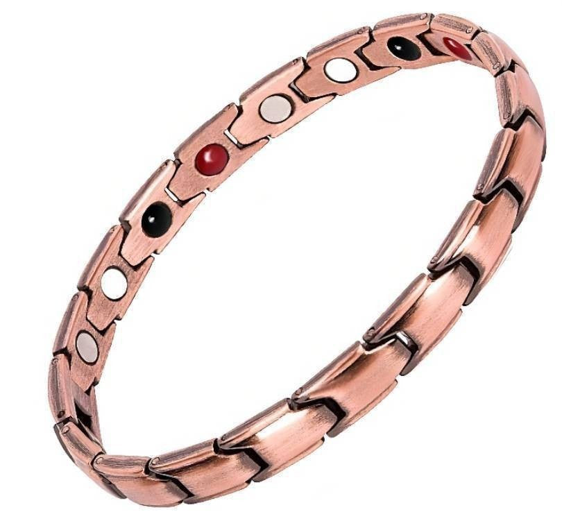 Men's Vintage-Style Wide Copper Magnetic Therapy Bracelet🧲