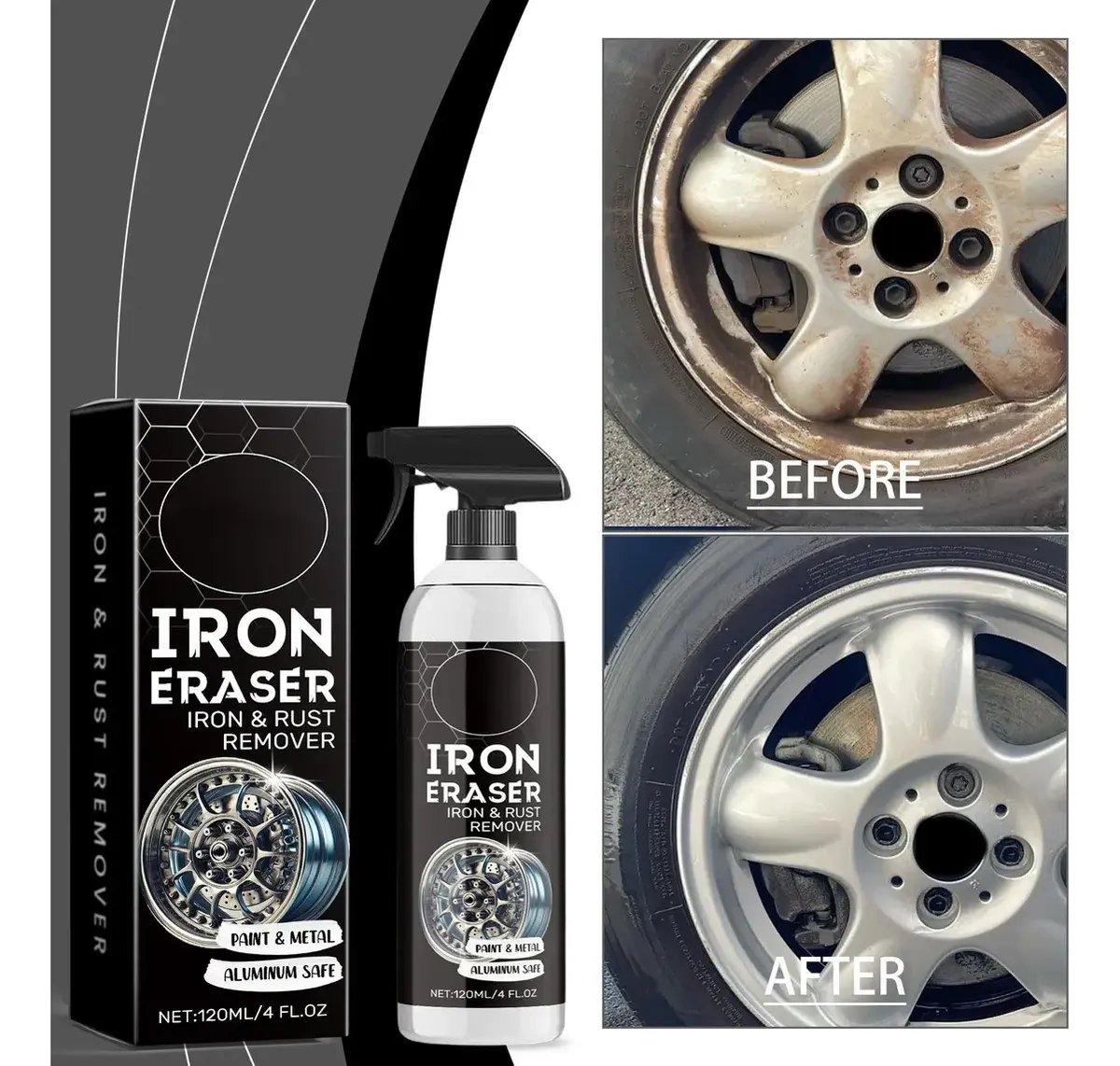 🧲Car Iron Remover Spray Heavy Duty Rust Dissolver