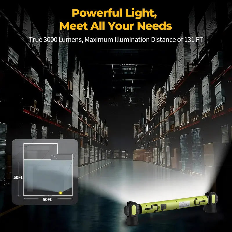 Magnetic Under Hood Work Light | 3000LM Rechargeable LED Bar🔦