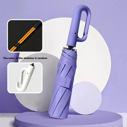 Automatic Folding Umbrella,Portable Rain Umbrella with Loop Buckle☂️
