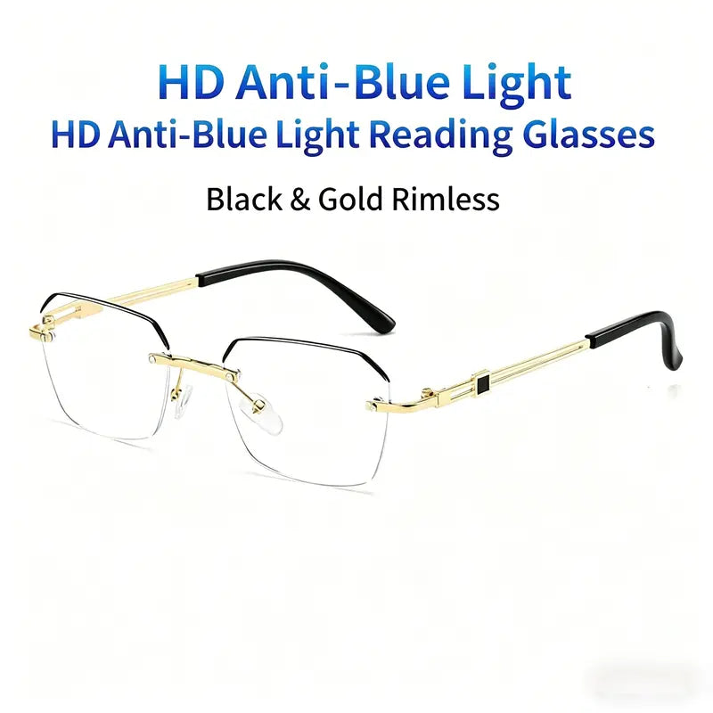 Ultra Light Metal Blue Light Blocking Reading Glasses👓