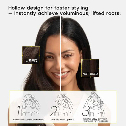 Anti-Static Hollow Round Bristle Brush - Massaging Design💇‍♀️✨