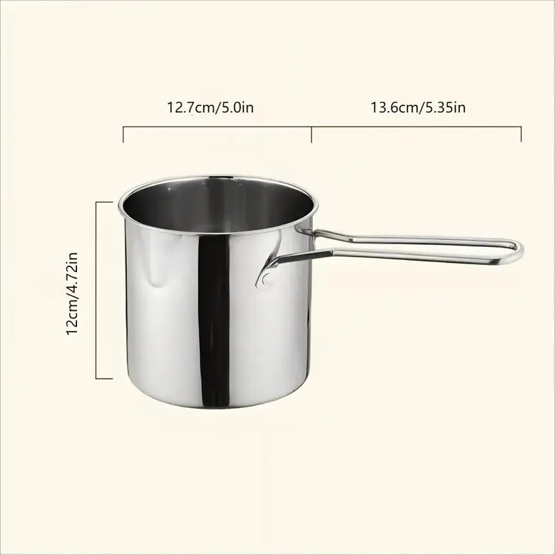 Stainless Steel Deep Fryer Set - 1-Person Mini Pot with Fry Pot, Filter Basket & Food Clip 🍳