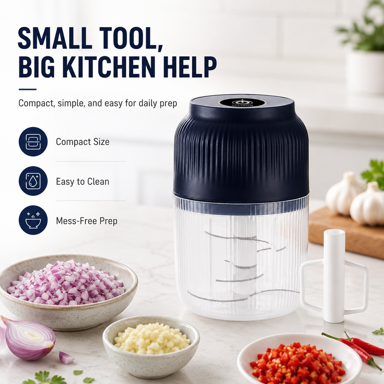 🧺 Compact Portable Mini Food Chopper | Handy Kitchen Helper