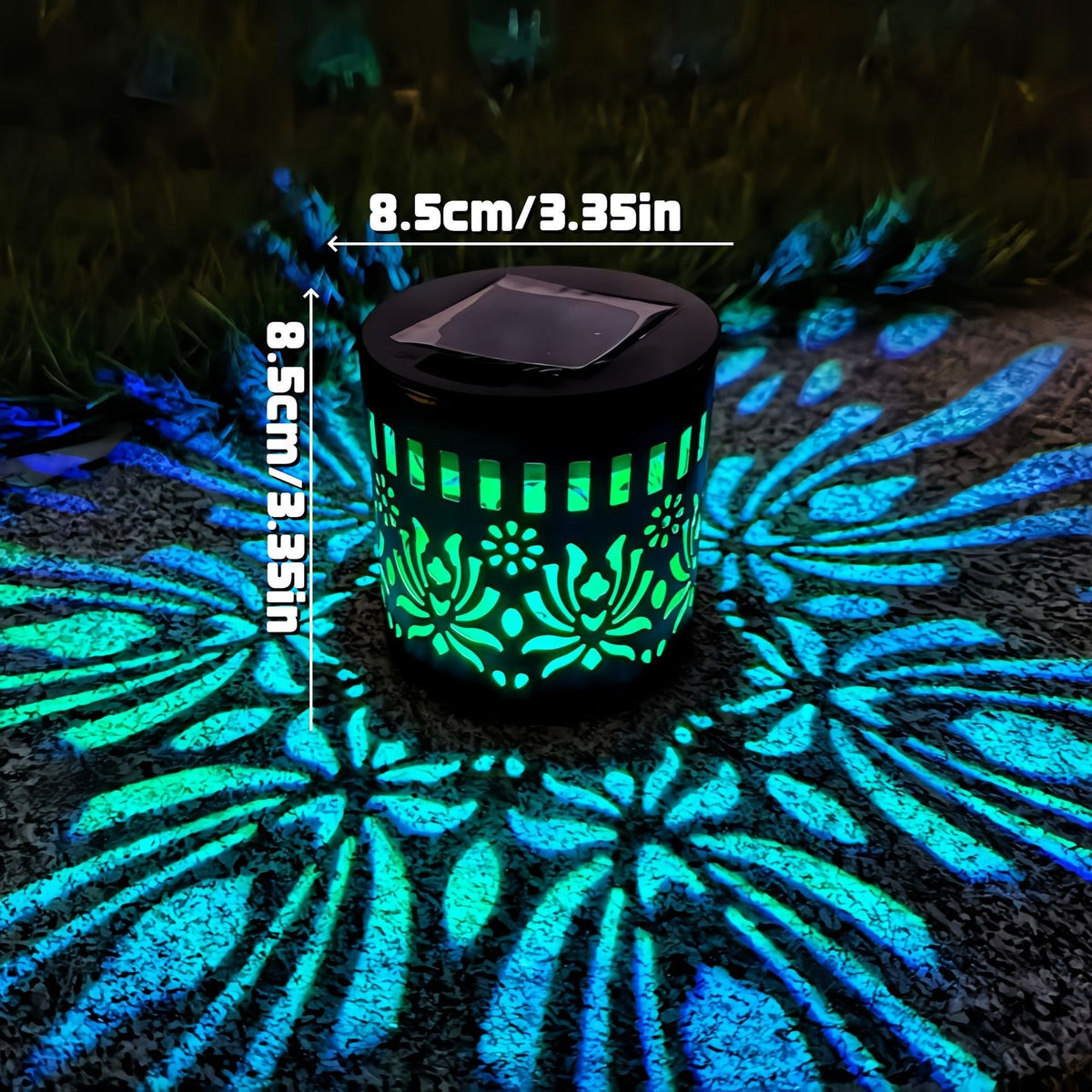 Solar Mandala Projector Wall Lights IP65 Waterproof Outdoor Decor Lamp☀️