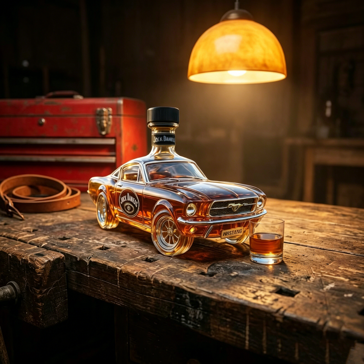 4 Styles Whiskey Decanter, Car Shaped Glass Bottle