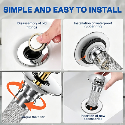 Bathroom Sink Drain Strainer, Pop Up Sink Drain Strain, Bathroom Sink Stopper✨