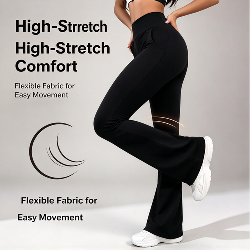 Women's Soft High-Stretch Micro-Flare Yoga Pants 👖