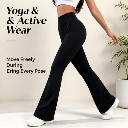 Women's Soft High-Stretch Micro-Flare Yoga Pants 👖