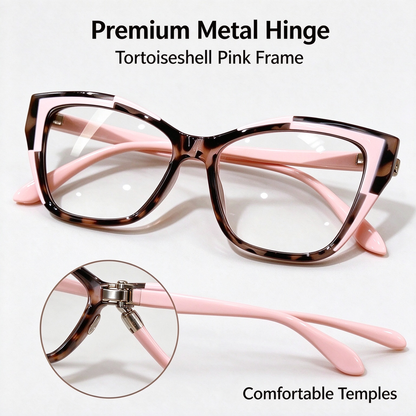 Women's Elegant Cat-Eye Metal Frame Reading Glasses 🕶️