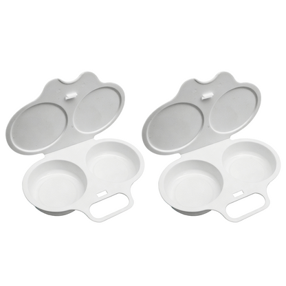 2‑Pack Easy‑To‑Clean Microwave Omelette Maker, Multifunctional Egg Poacher 🍳