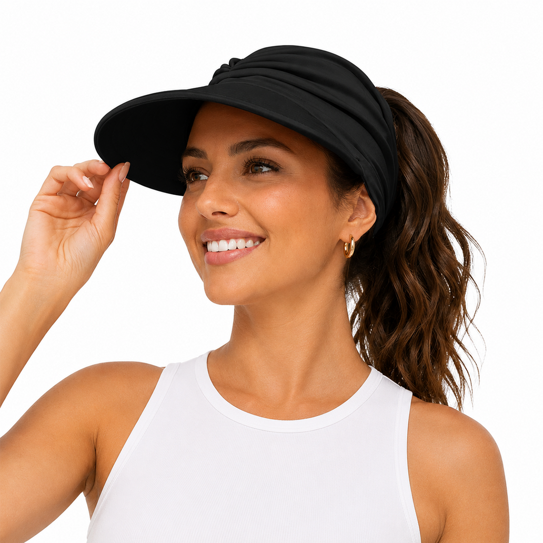 ☀️ Women's UPF 50+ UV-Protective Sun Hat with Open Top