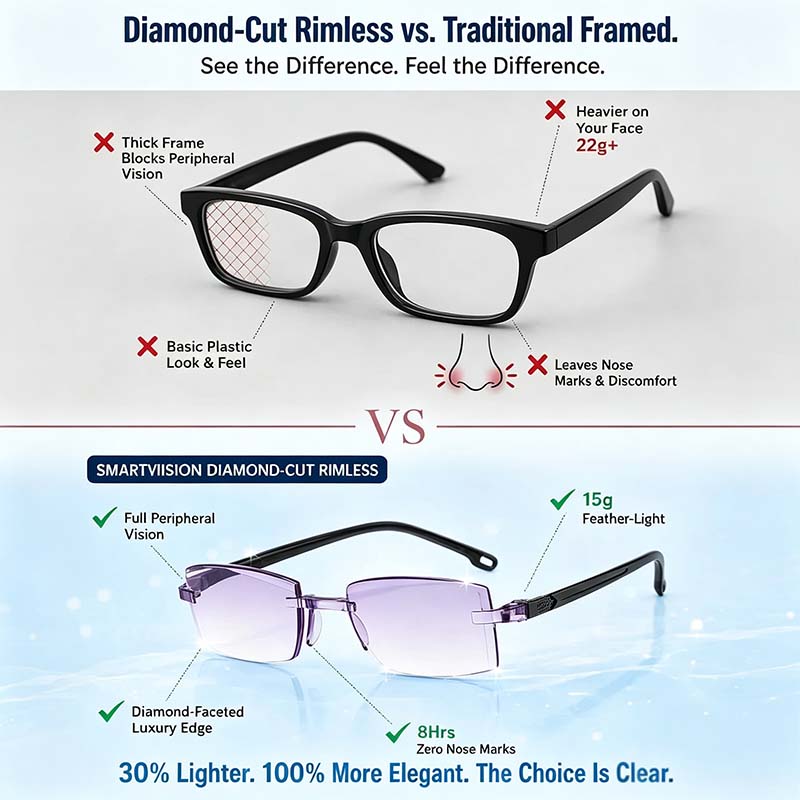 Smart Zoom Diamond-Cut Reading Glasses 👓