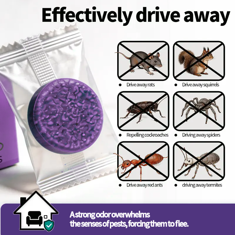 Botanical scent rodent repellent ball