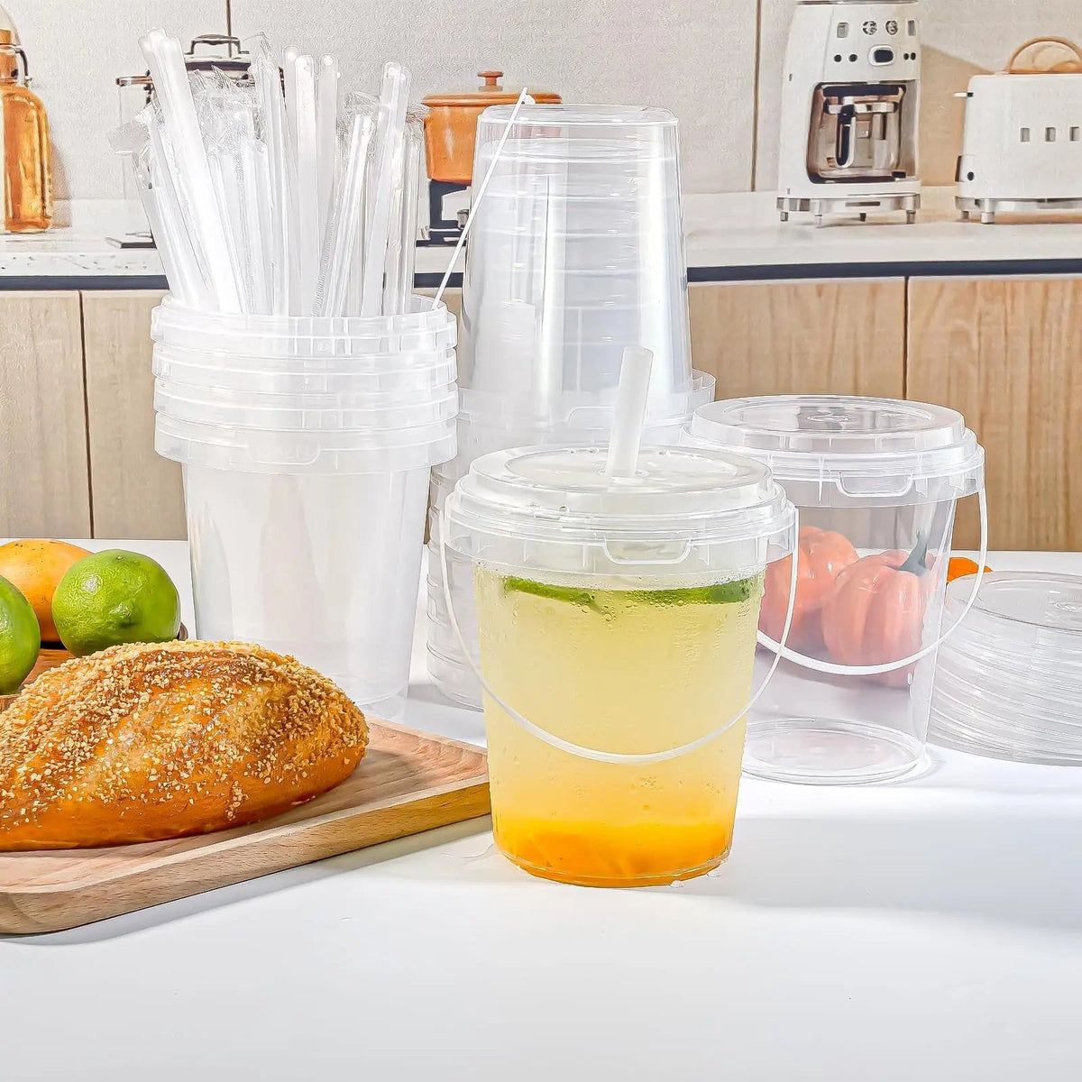Mega 33.81oz 5 PCS-ounce stackable party cups🥤