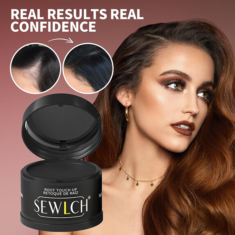 Magnetic Refillable Hair Root Touch Up Powder - Waterproof Gray Coverage & Hairline Concealer ✨