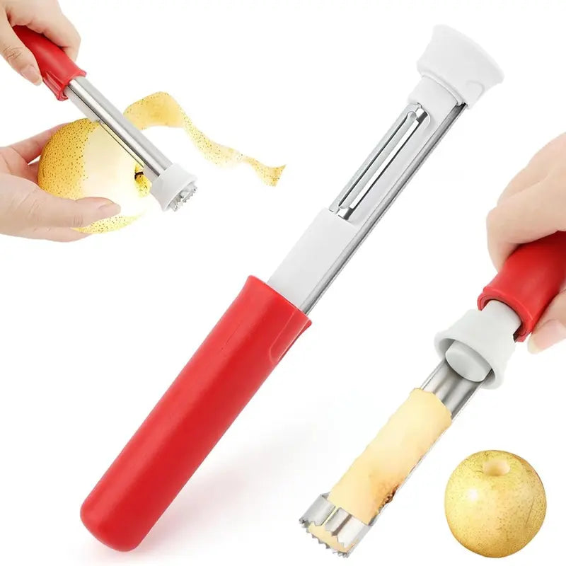 2 in 1 Apple Corer and Peeler, Apple Core Removal Tool🍎