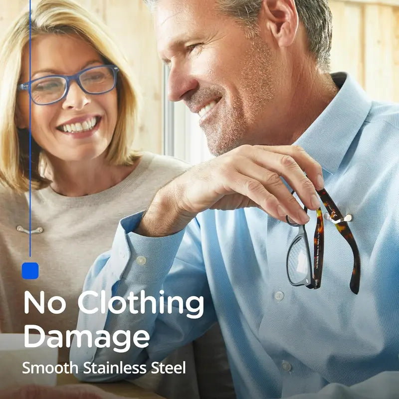 Magnetic Glasses Holder - Premium Strength Magnetic Hold - Fits All Frames👓