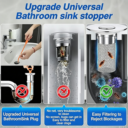Bathroom Sink Drain Strainer, Pop Up Sink Drain Strain, Bathroom Sink Stopper✨