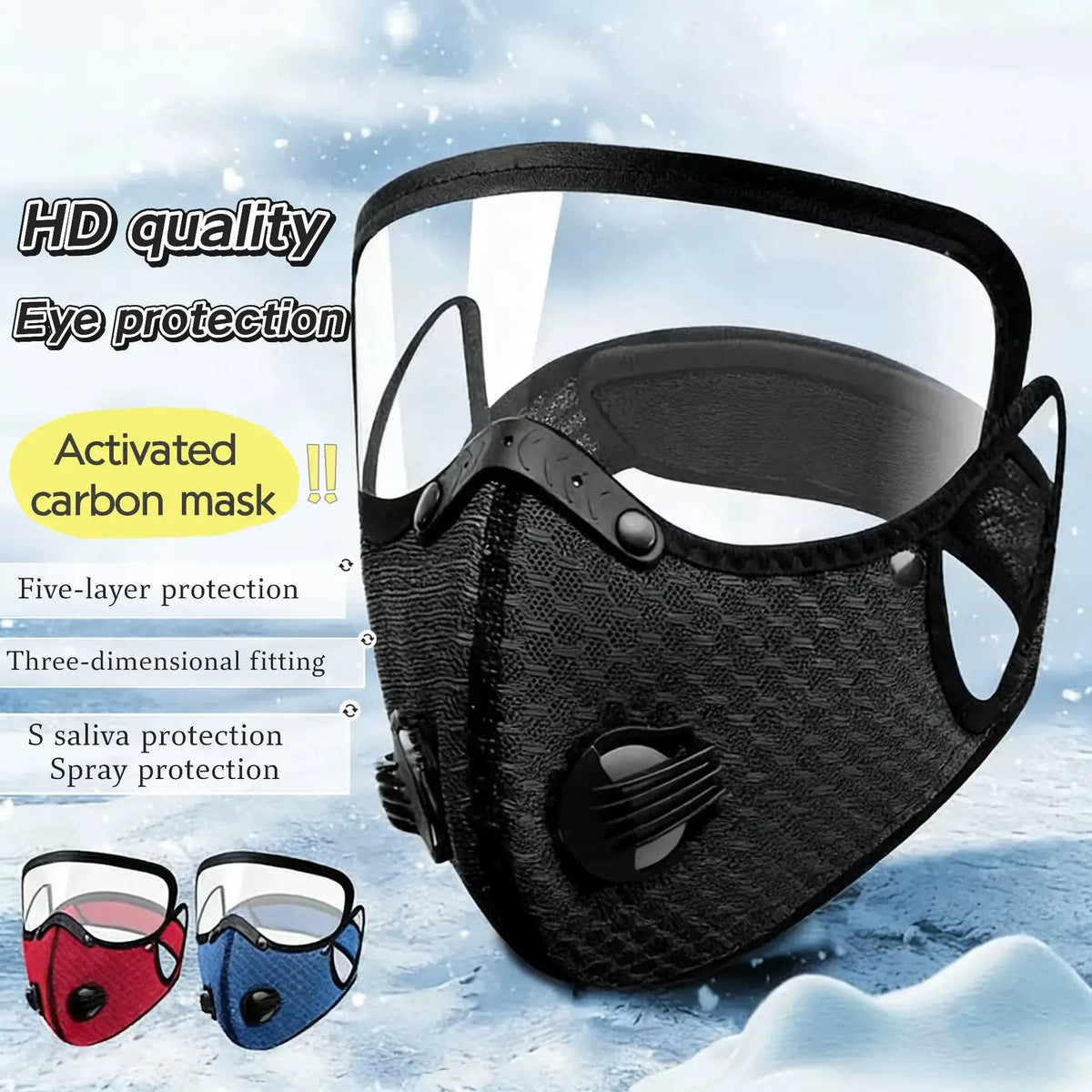 Carbon Filter Dust Mask | Reusable Adjustable Breathable Mask😷