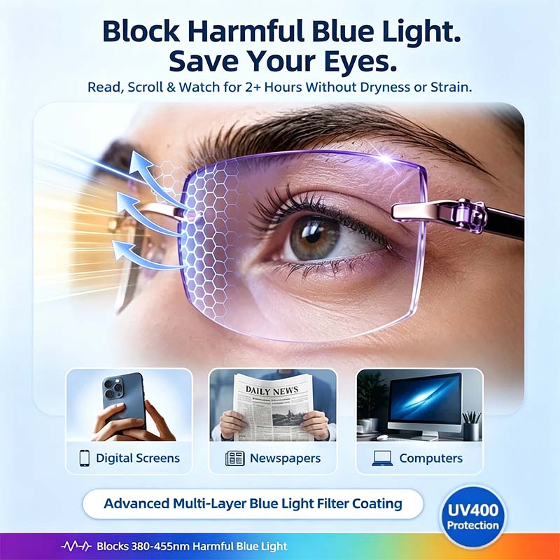 Smart Zoom Diamond-Cut Reading Glasses 👓