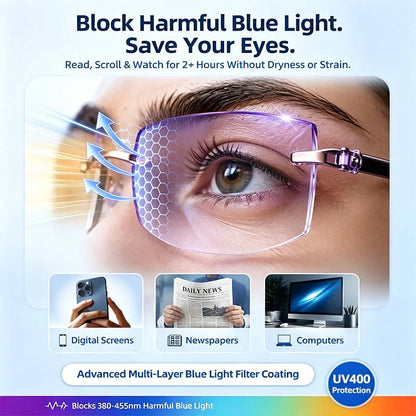 Smart Zoom Diamond-Cut Reading Glasses 👓