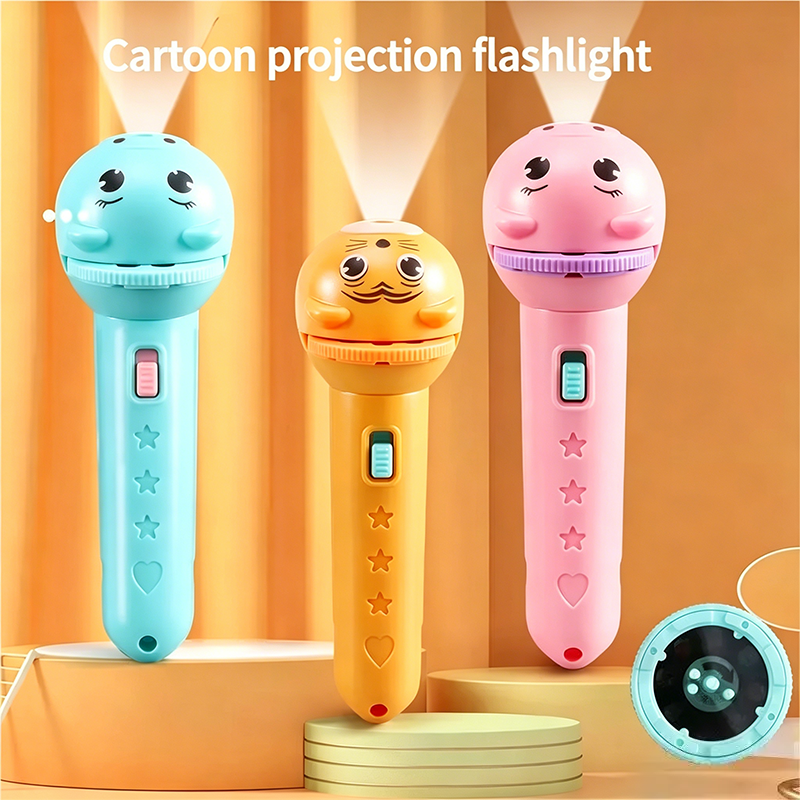 Kids Bedtime Story Projector Flashlight 48 Patterns Educational Toy🔦