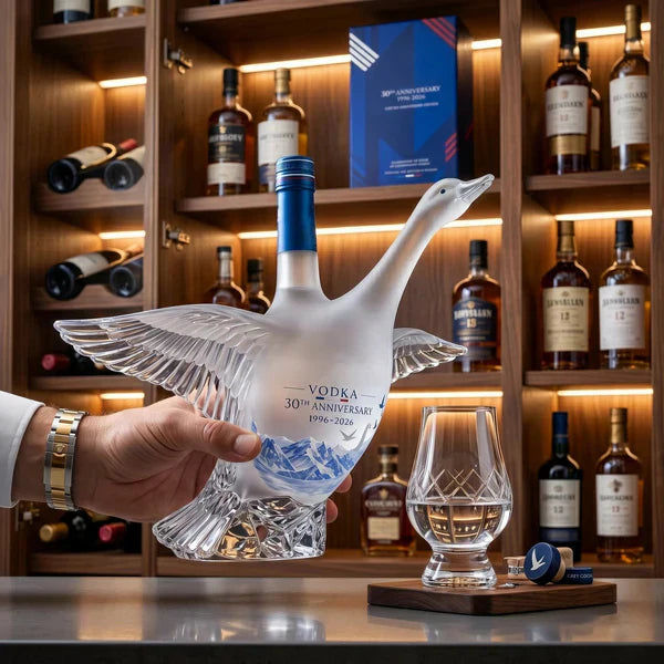 Grey Guuse 30th Anniversary 3D Sculpted Vodka Bottle