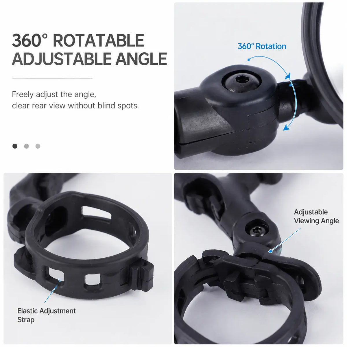 2 Counts, Bicycle Handlebar Convex Rearview Mirror🚲