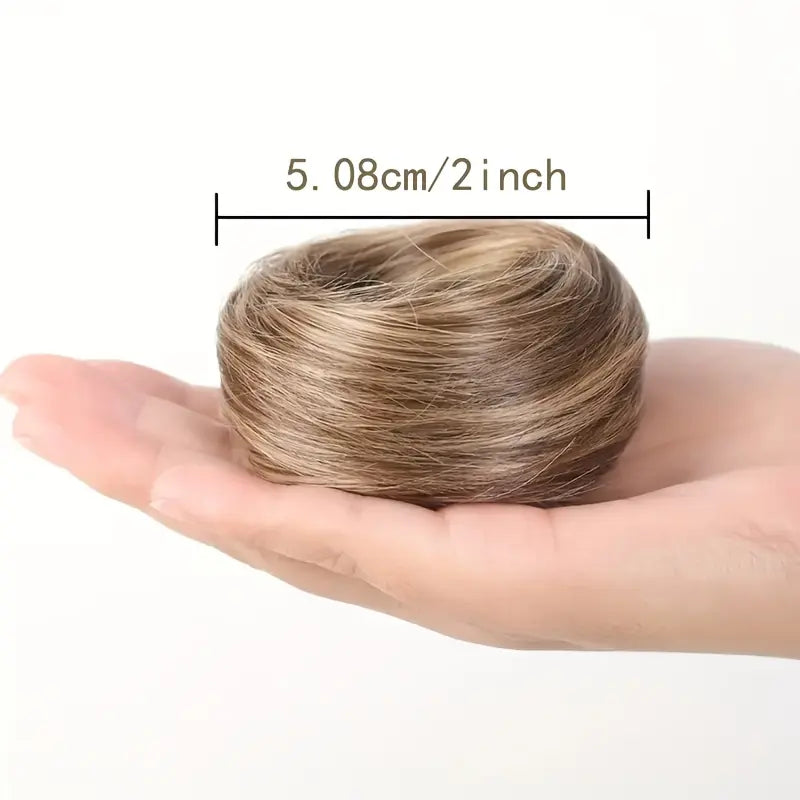 Synthetic Messy Bun Hair Piece for Women, Curly Updo Scrunchie Extension👑 ✨