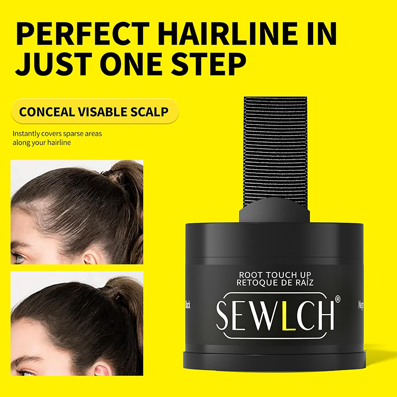 Magnetic Refillable Hair Root Touch Up Powder - Waterproof Gray Coverage & Hairline Concealer ✨